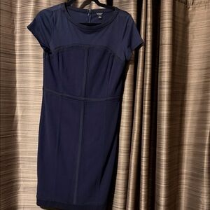 Ann Taylor Navy Midi Dress